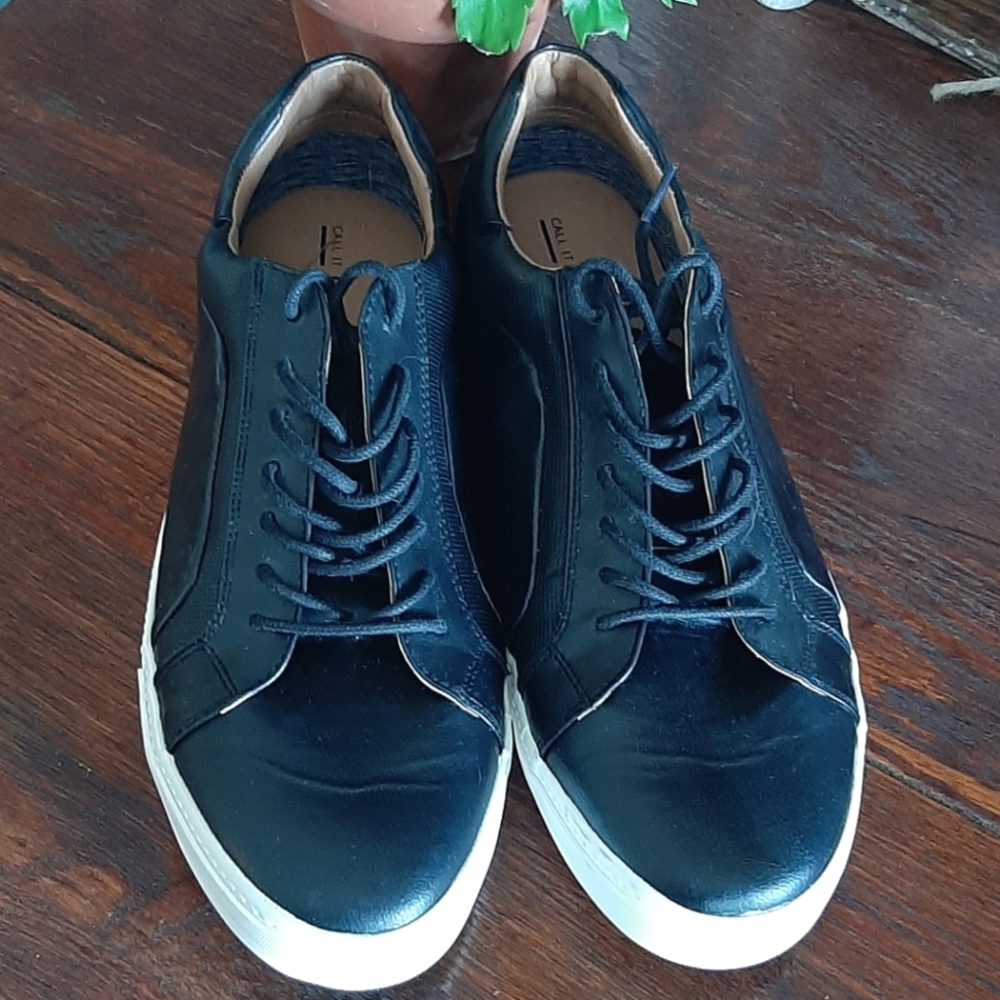 call it spring men's black  shoe
